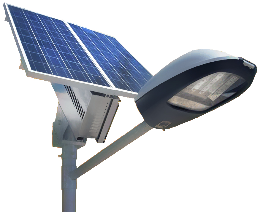DehalFv | lampione urbano alimentato tramite un impianto fotovoltaico